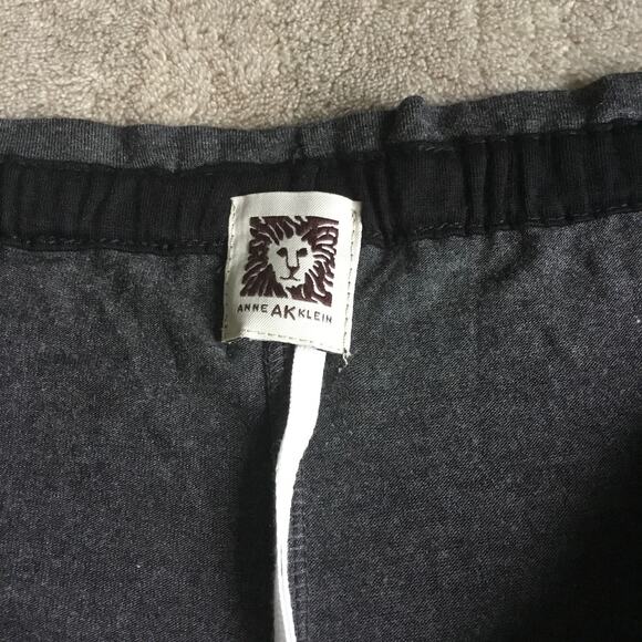 Anne Klein Women's Pajama pull on Pants Gray Soft Rayon NWT Sz M - Picture 2 of 5